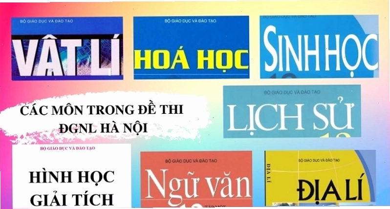 Bài thi đánh giá năng lực bao gồm nhiều môn học