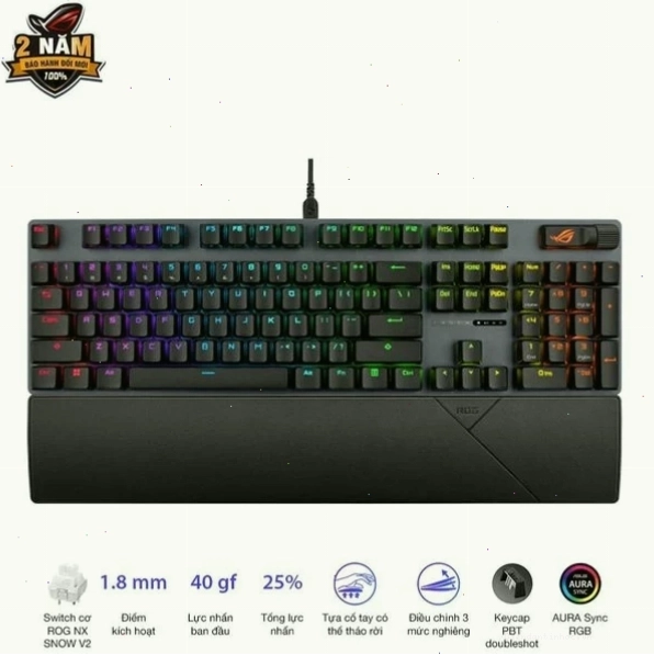 Bàn phím gaming ASUS XA14 ROG STRIX SCOPE II X NX Snow