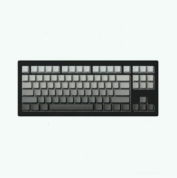 Bàn phím không dây AKKO 5087 V3 Black&Gray Gradient Botany với thiết kế độc đáo