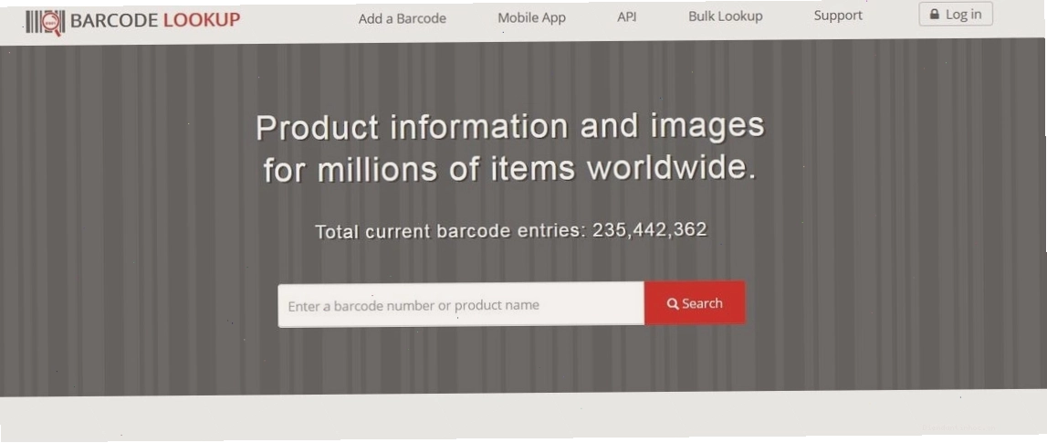 Barcode Lookup Website
