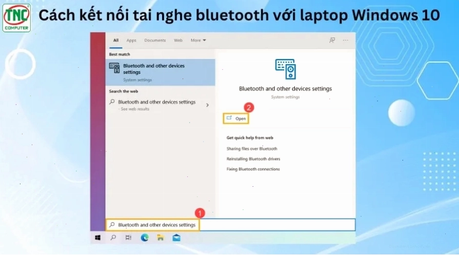 Bật Bluetooth trên máy tính Windows để kết nối tai nghe