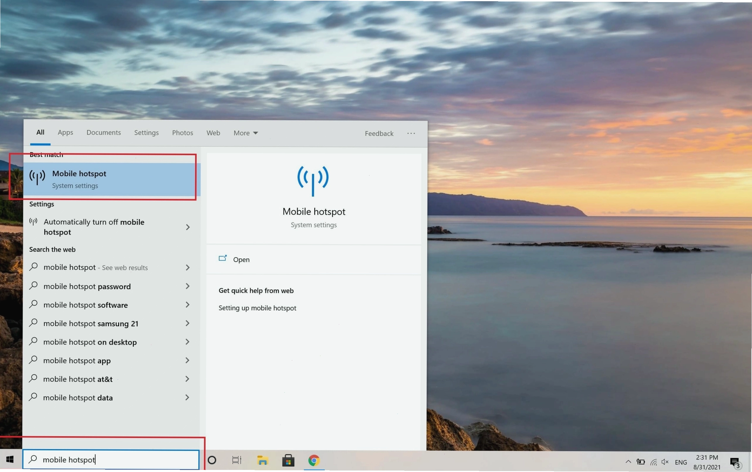 Bật tính năng chia sẻ Internet từ Windows 10