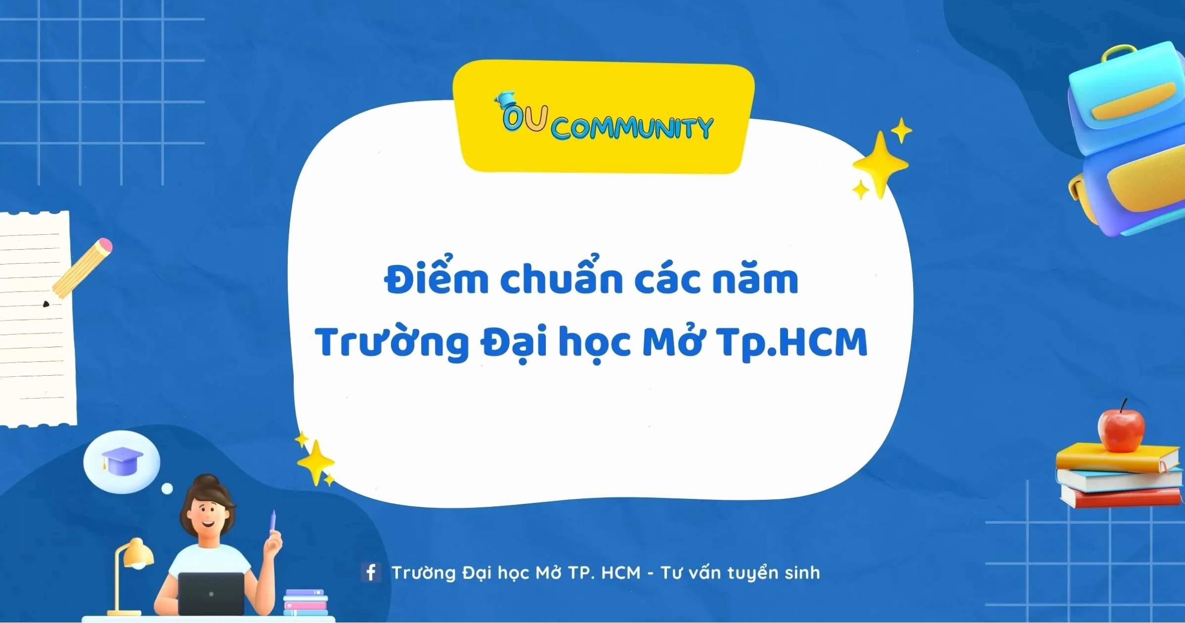 Biểu đồ điểm chuẩn các năm của Đại học Mở