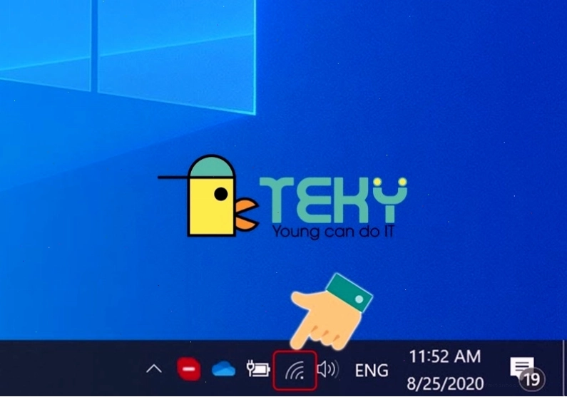 Biểu tượng mạng trên thanh Taskbar