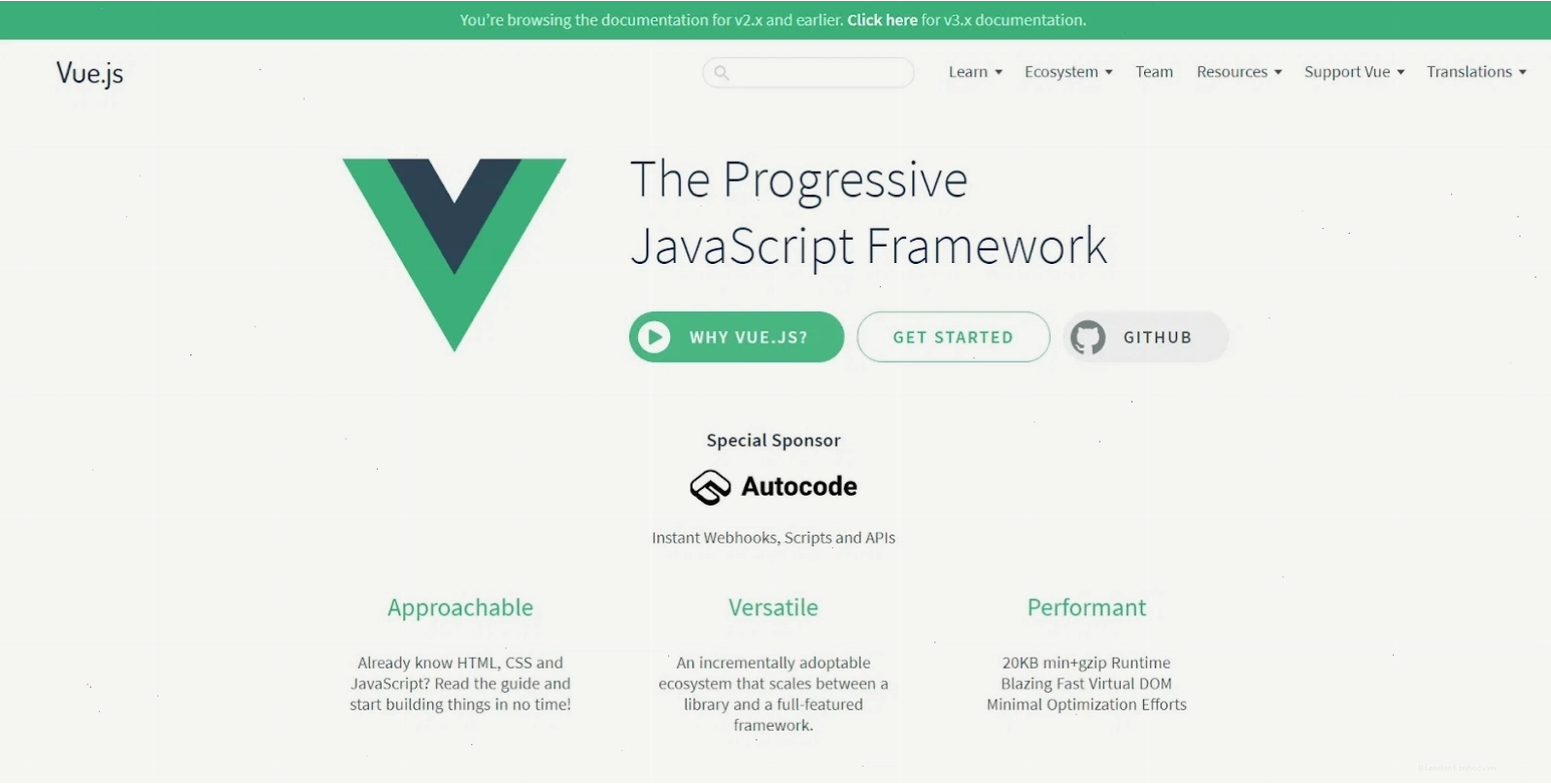 Biểu tượng Vue.js và các thành phần giao diện