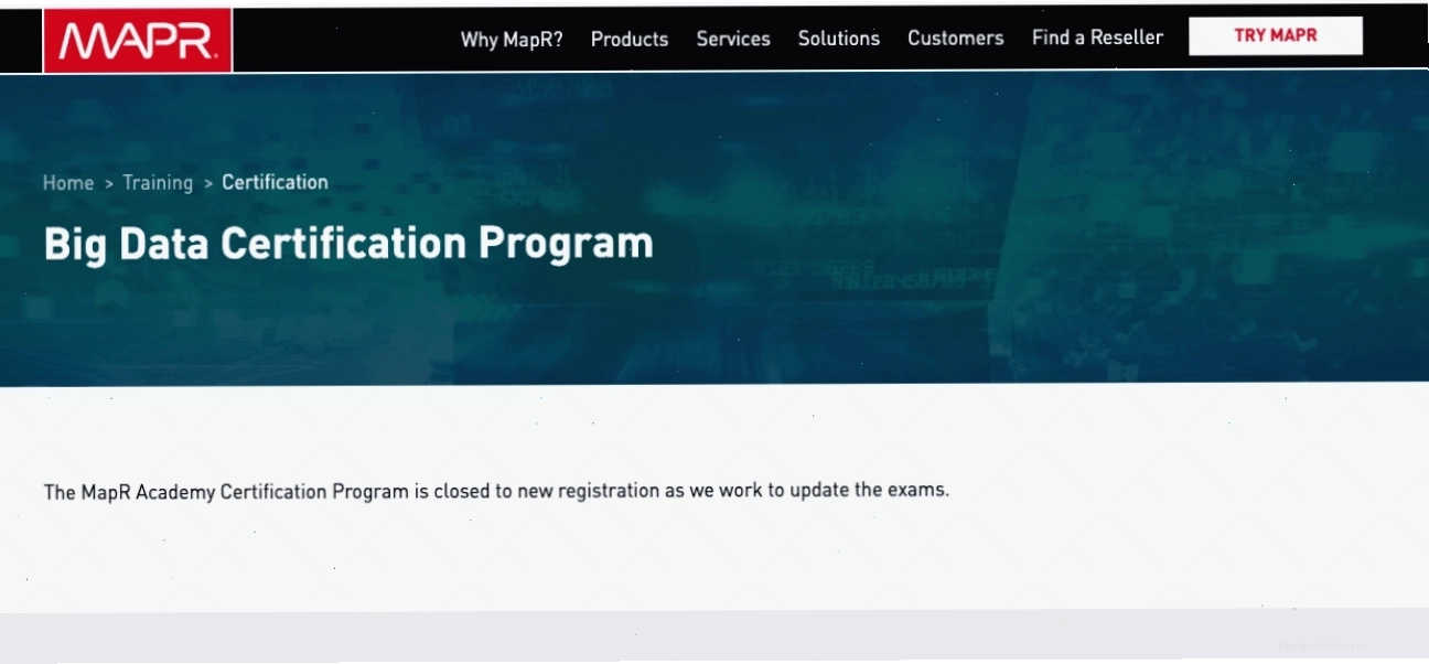 Big Data Certification Program