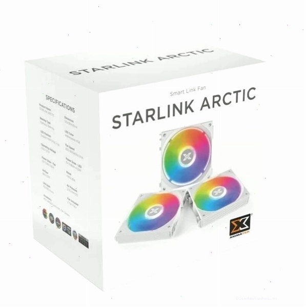 Bộ 3 quạt Xigmatek STARLINK ARGB WHITE