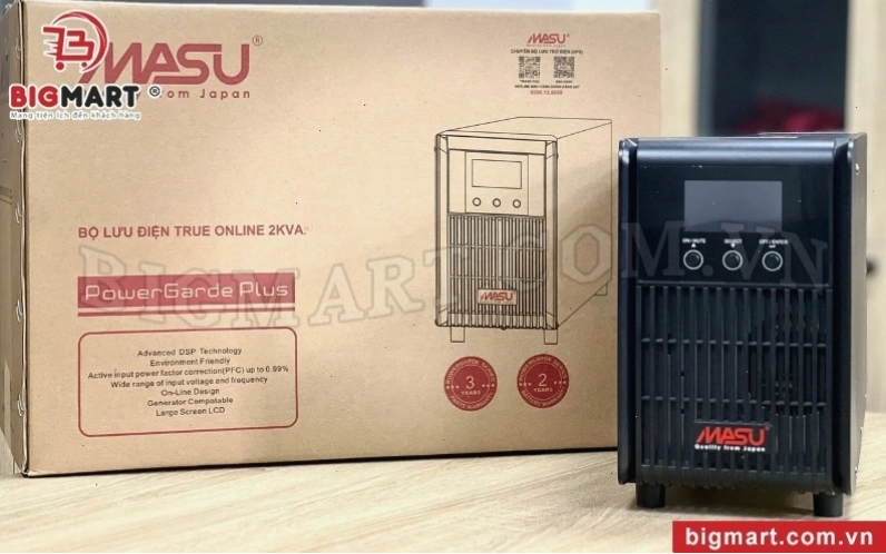 Bộ lưu điện cho máy tính gaming MASU MS-2KS LCD