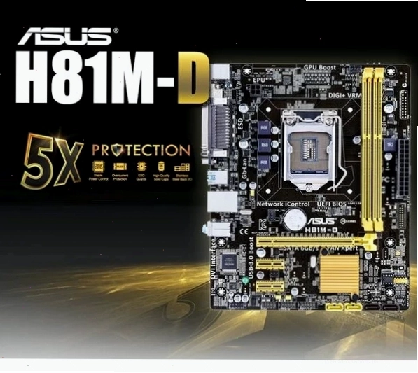 Bo mạch chủ Asus H81 với socket LGA 1150