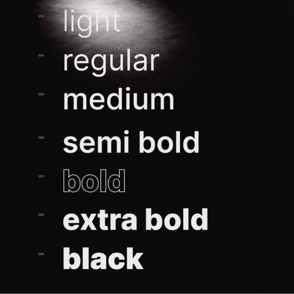 Bộ nhận diện thương hiệu sử dụng Inter font