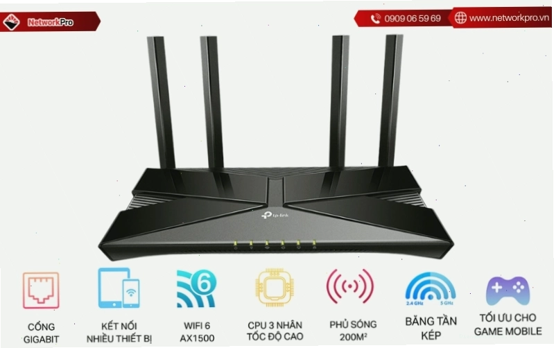 Bộ phát WiFi 6 TP-Link Archer AX10