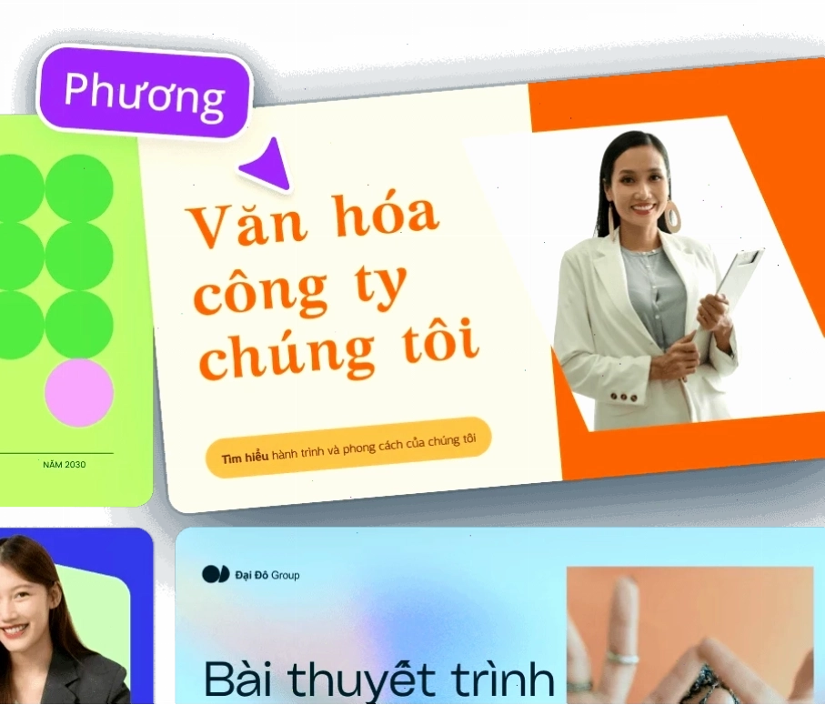 Bộ sưu tập mẫu bài thuyết trình trên Canva