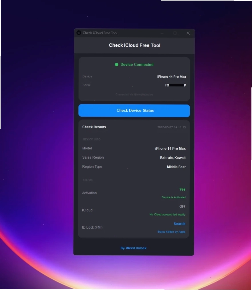 Bước 2: Kiểm tra trạng thái khóa iCloud