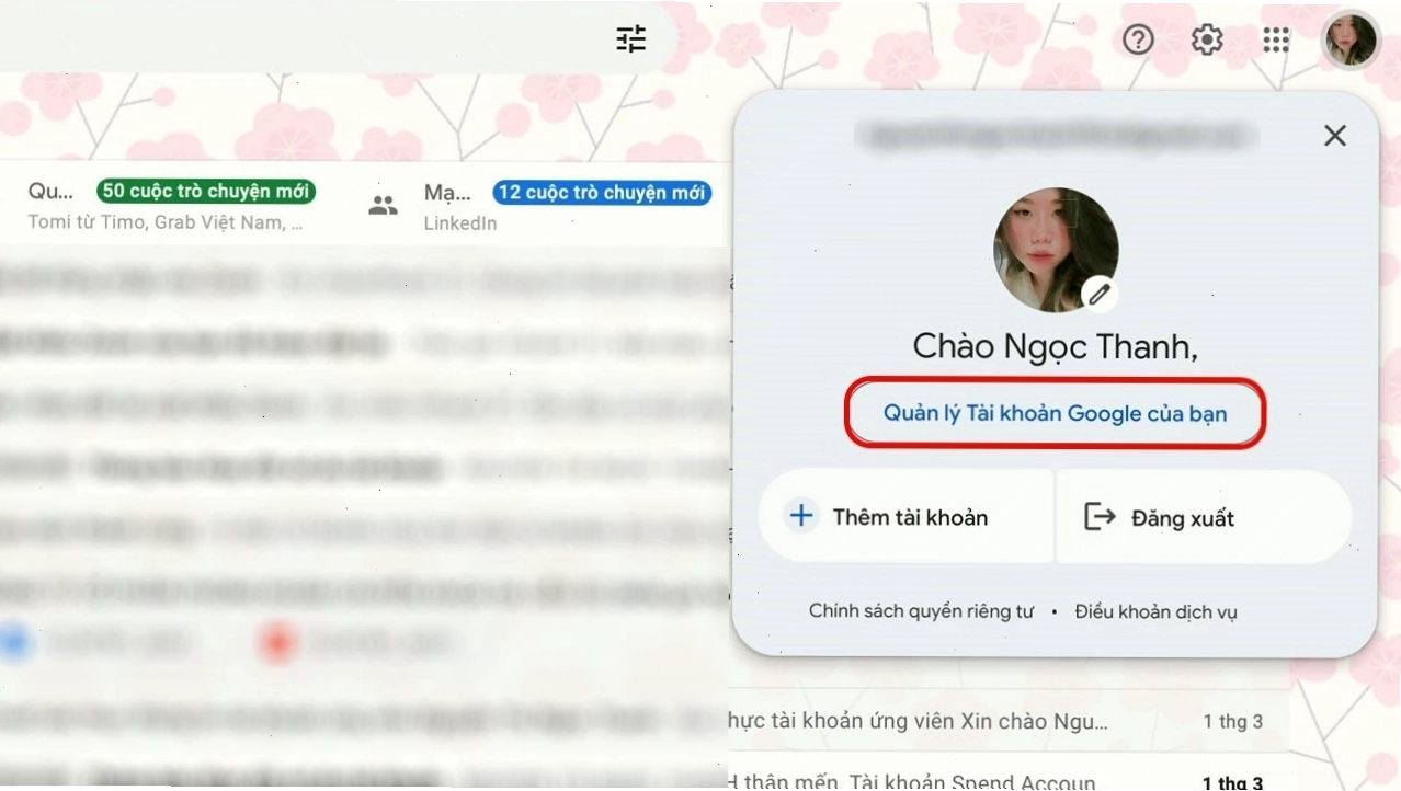 Các bước đổi mật khẩu Google trên máy tính