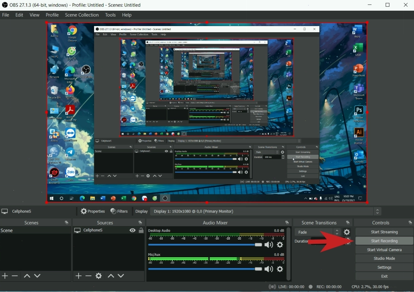 Các tính năng chính của phần mềm OBS Studio