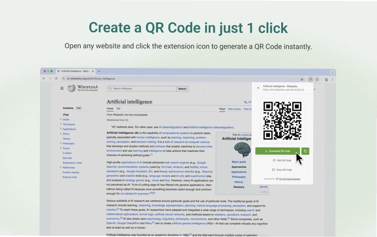 Các tùy chọn định dạng cho mã QR
