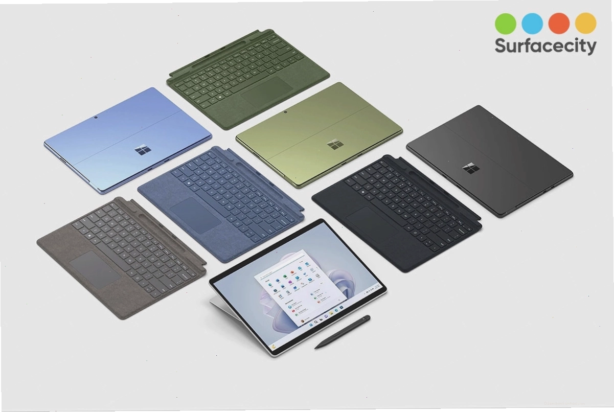 Các tùy chọn màu sắc đa dạng của Microsoft Surface Pro 9