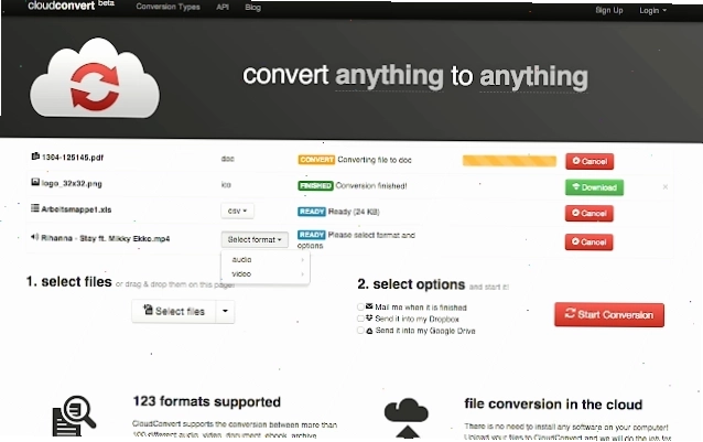 Các tùy chọn nâng cao trong CloudConvert cho việc chuyển đổi video
