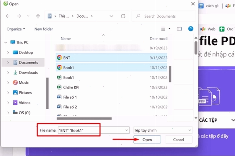 Cách ghép file pdf bằng smallpdf bước 3: Tải về tệp PDF đã ghép