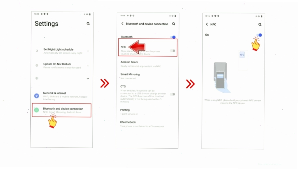 Cài đặt NFC trên điện thoại Vivo