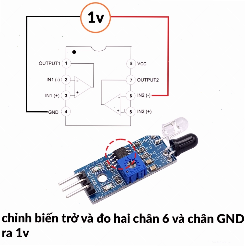 Cảm biến vật cản hồng ngoại cho dự án DIY