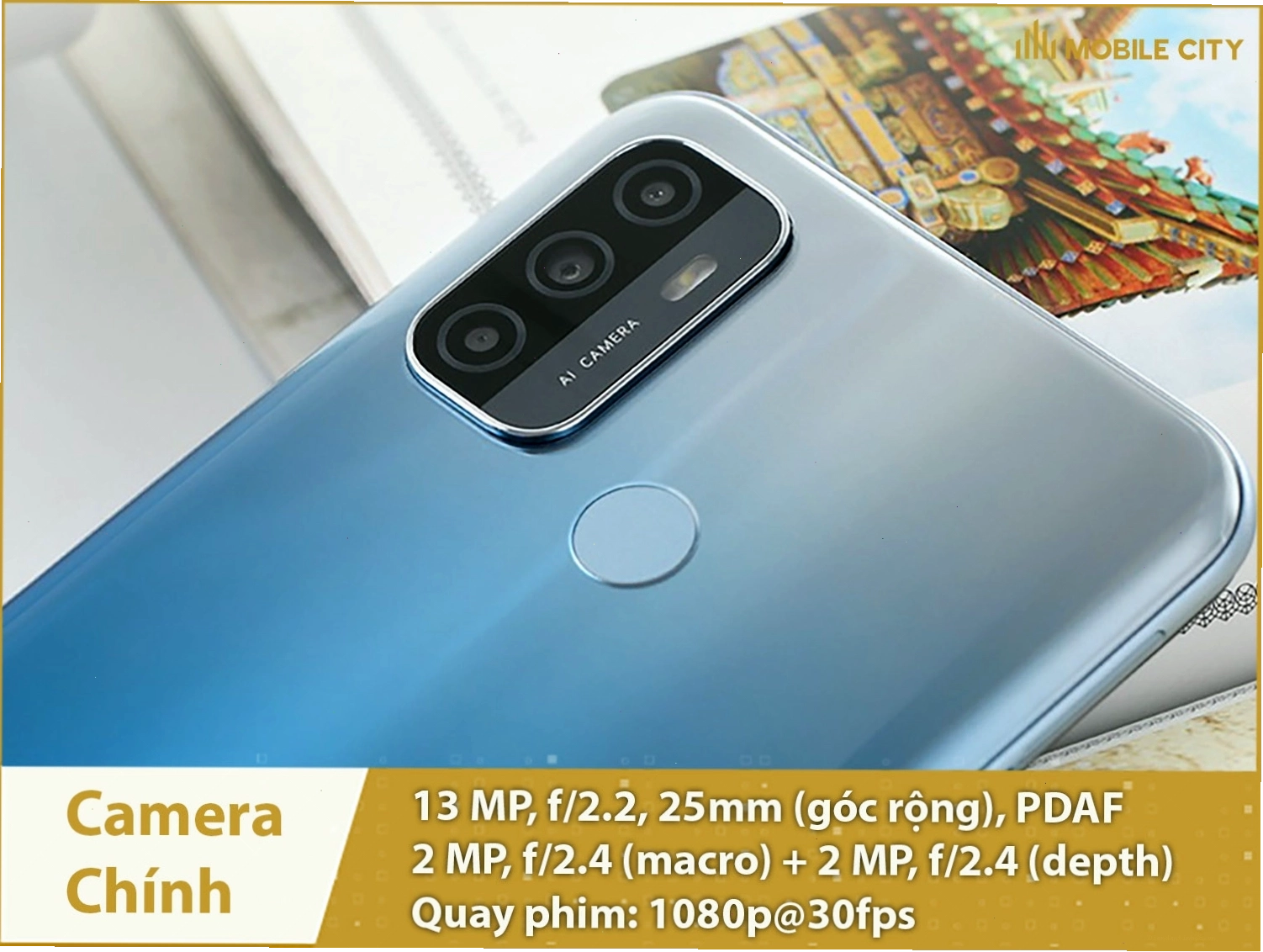 Camera 13MP trên OPPO A53