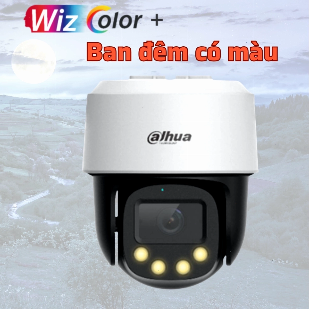 Camera ban đêm có màu Dahua WizColor DH-SD2C400NA-GNY-B-PV-S2-PRO xoay 360 độ