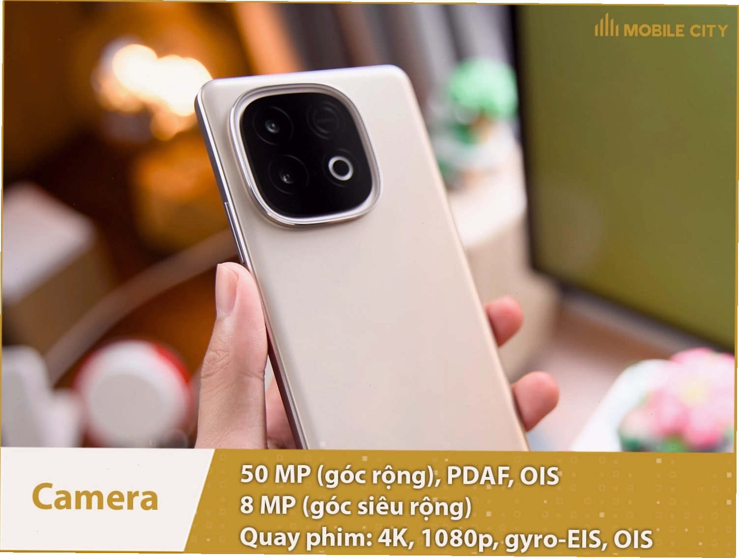 Camera chính 50MP OIS trên Vivo iQOO Z10 Turbo Pro