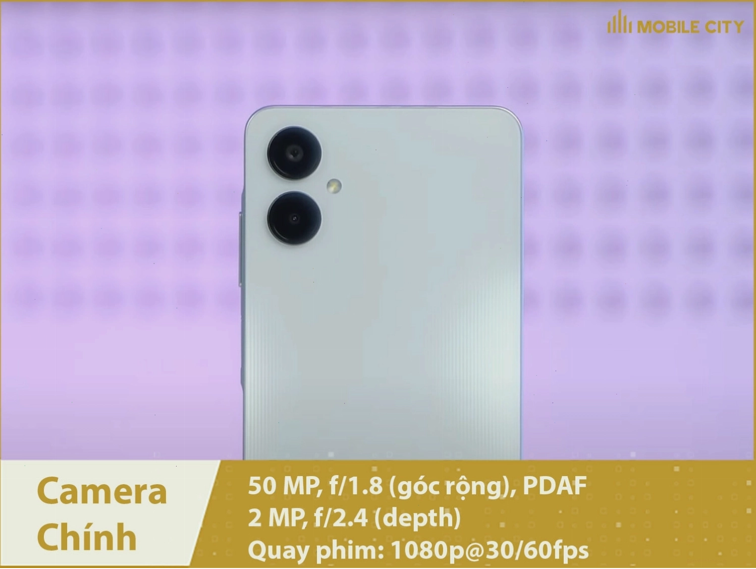 Camera chính 50MP trên Samsung Galaxy A06 5G