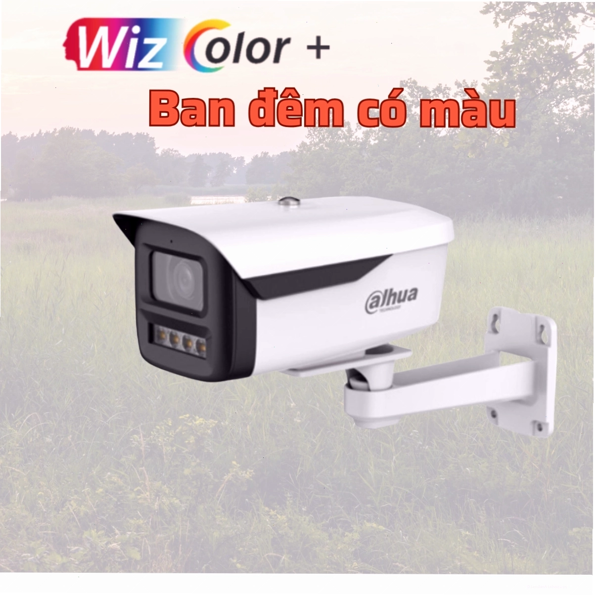 Camera có màu ban đêm Wizcolor Dahua DH-IPC-HFW2449M-S-B-PRO 4MP