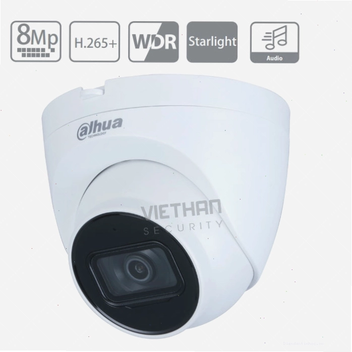 Camera Dahua IPC-HDW2831TP-AS-S2 8.0 Megapixel, Mic thu âm