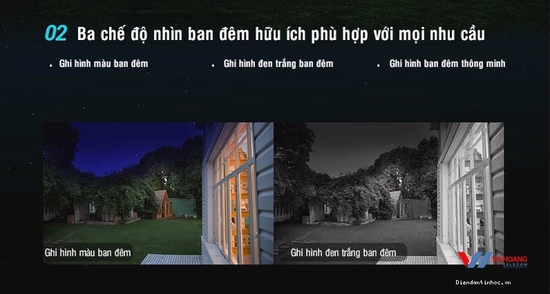 Camera Ezviz H8c được thiết kế để bảo vệ suốt đêm
