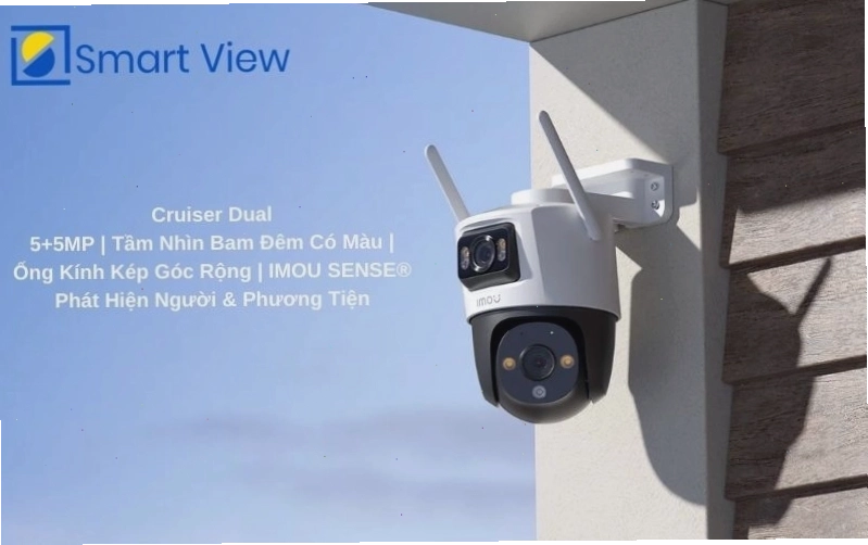 Camera Imou 2 mắt Cruiser Dual 10MP ngoài trời với chuẩn IP66