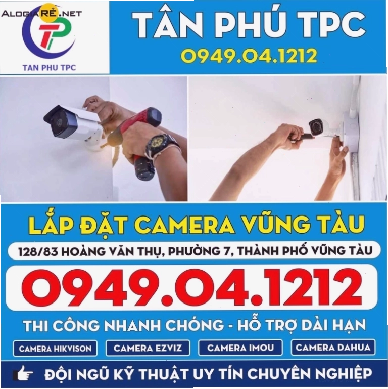 Camera không dây nhỏ gọn, dễ lắp đặt tại Vũng Tàu