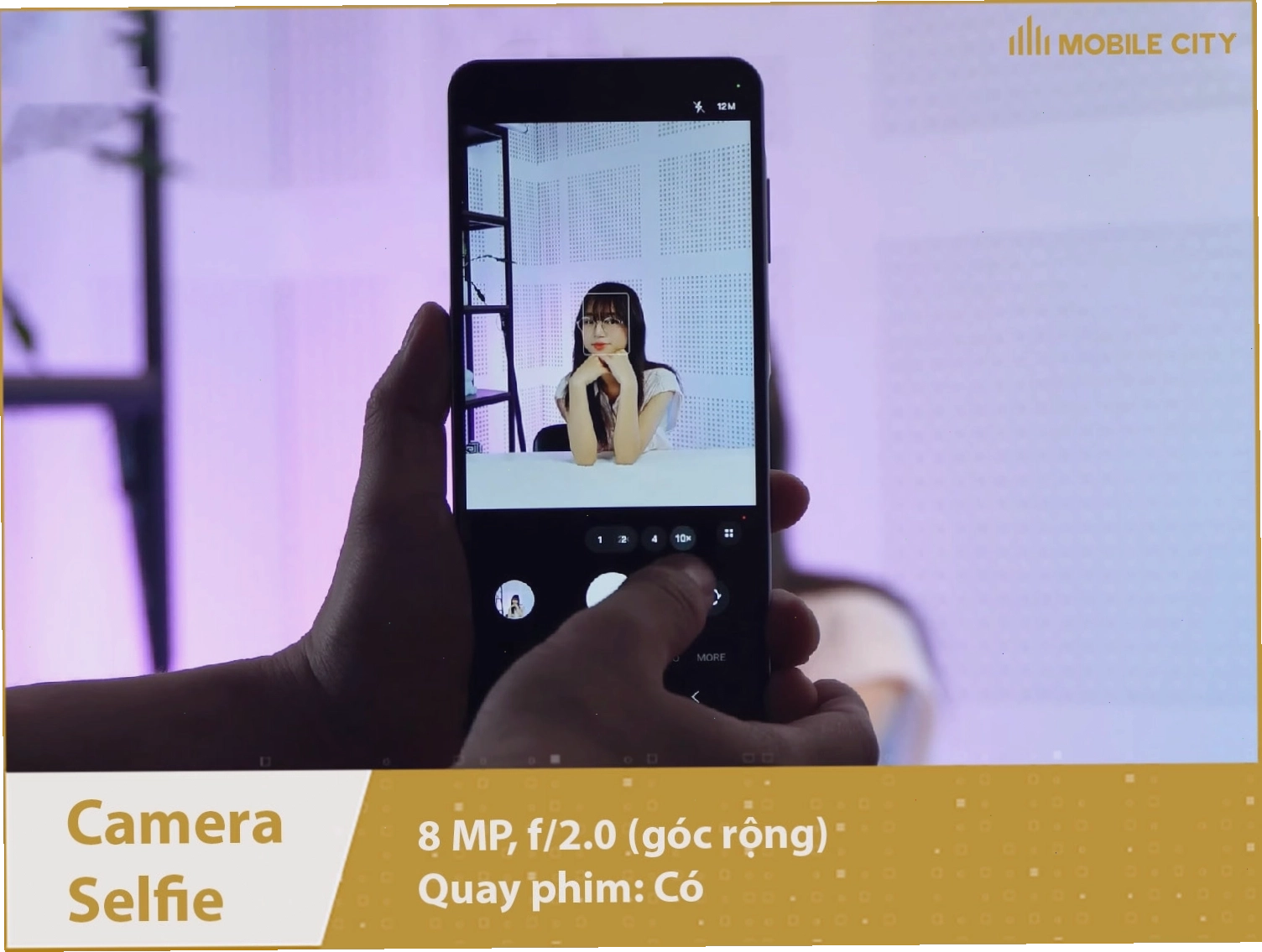 Camera selfie 8MP trên Samsung Galaxy A06 5G
