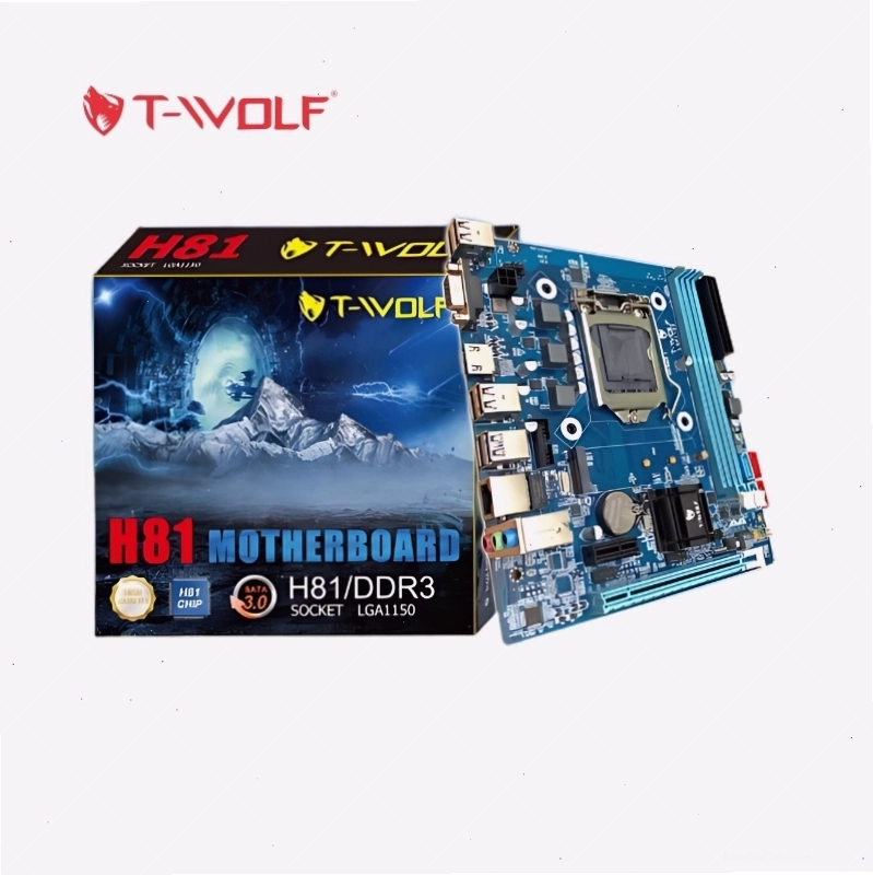 Cận cảnh các cổng kết nối phía sau Mainboard T-WOLF H81