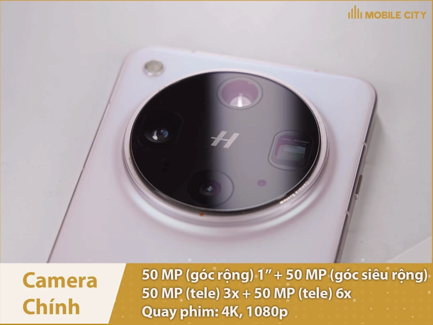 Cận cảnh camera chính 50MP trên OPPO Find X8 Ultra