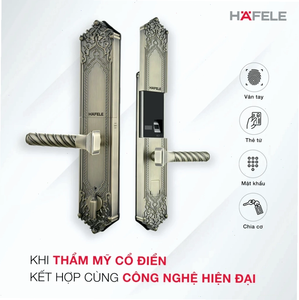 Cận cảnh công nghệ nhận diện vân tay trên khóa Hafele