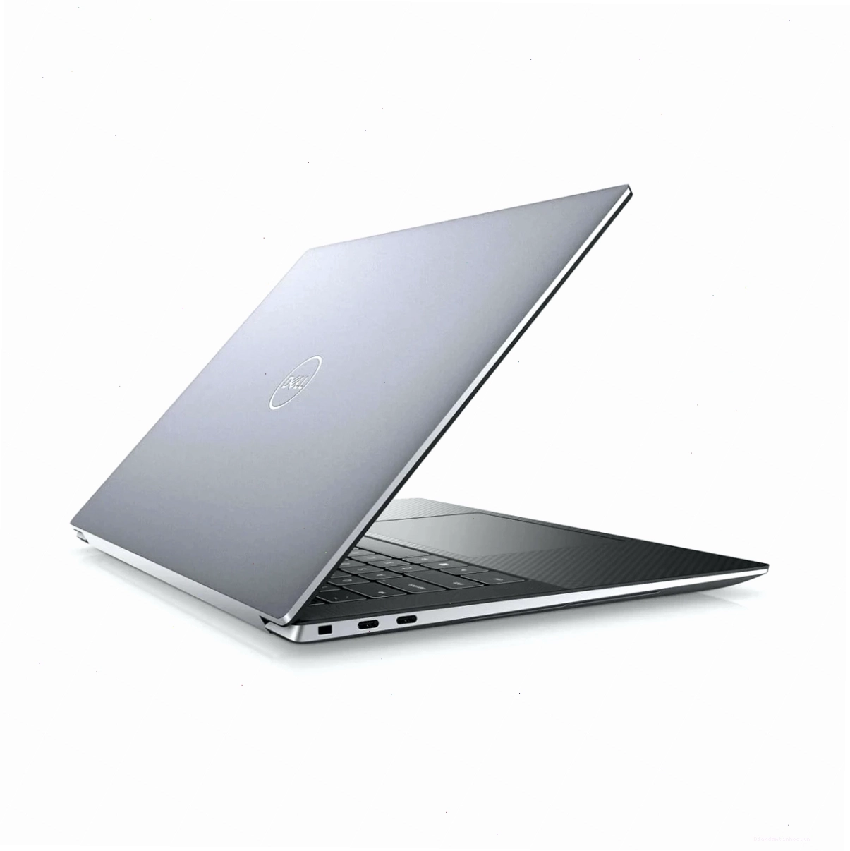 Cận cảnh logo Dell trên mặt lưng của Dell Precision 5550