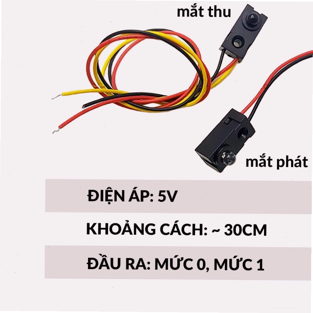 Cận cảnh một cảm biến vật cản hồng ngoại