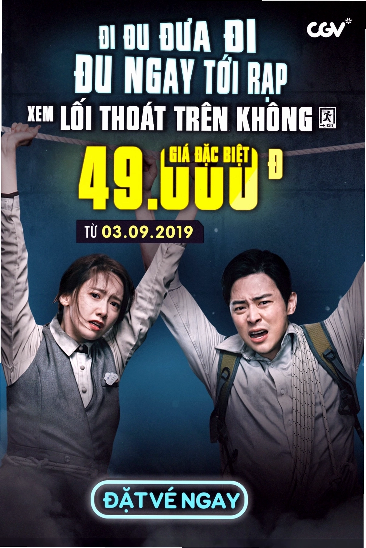 Cảnh phim gay cấn trong Lối Thoát Trên Không