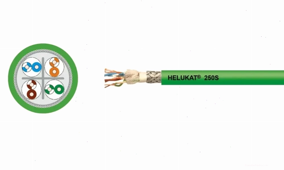 Cáp ethernet HELUKAT® 250S CAT.6 CMX SF/UTP PUR CHAIN