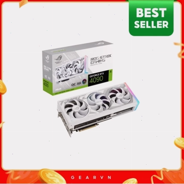 Card màn hình ASUS ROG Strix GeForce RTX 4090 OC White Edition 24GB