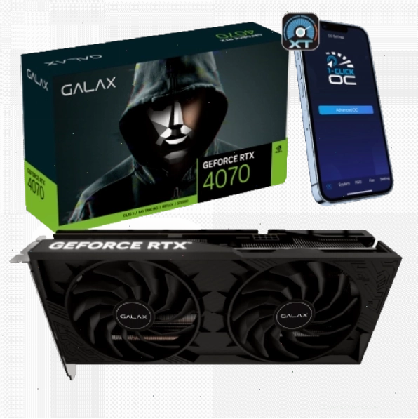Card màn hình GALAX GeForce RTX 4070 1-Click OC 2X