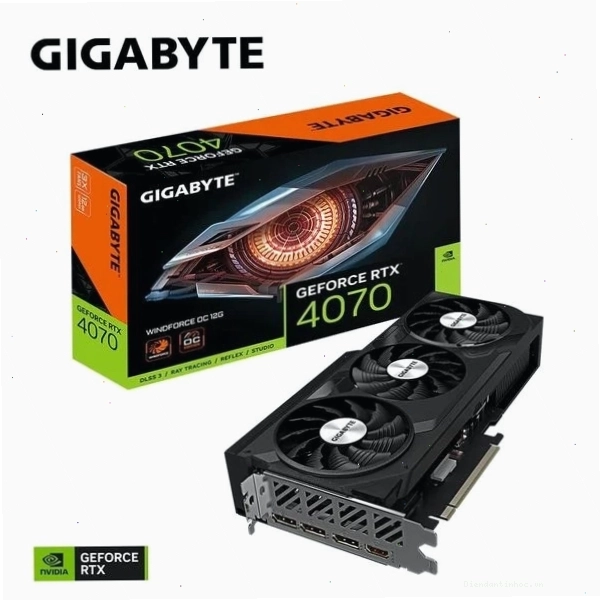 Card màn hình GIGABYTE GeForce RTX 4070 WINDFORCE OC 12G