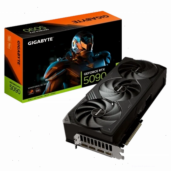 Card màn hình GIGABYTE GeForce RTX 5090 WINDFORCE OC 32G (GV-N5090WF3OC-32GD)