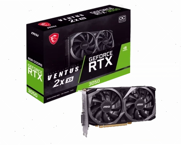 Card màn hình MSI GeForce RTX 3050 VENTUS 2X XS 8G OC với 8GB VRAM