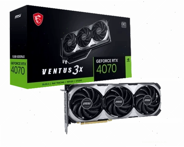Card màn hình MSI GeForce RTX 4070 VENTUS 3X E 12G OC với thiết kế mạnh mẽ