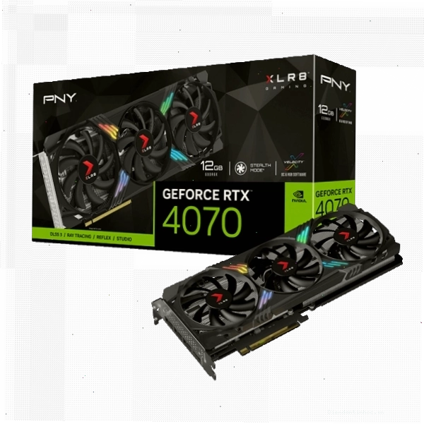 Card màn hình PNY GeForce RTX 4070 12GB XLR8 Gaming VERTO EPIC-X RGB Triple Fan DLSS 3