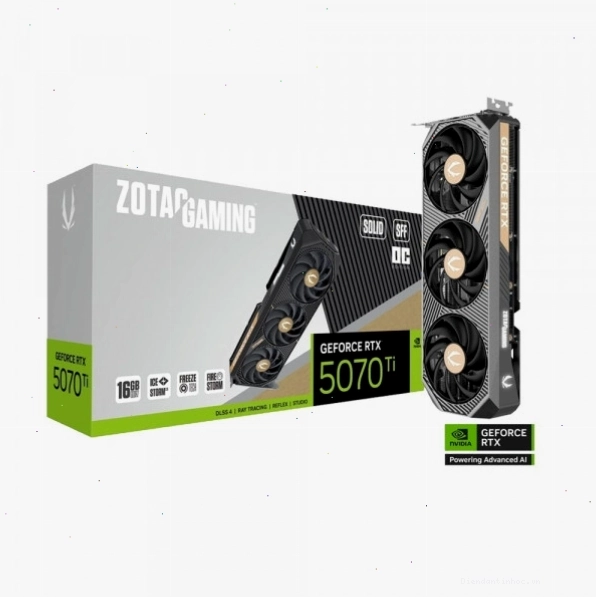 Card Màn Hình ZOTAC GAMING GeForce RTX 5070 Ti SOLID SFF OC 16GB GDDR7